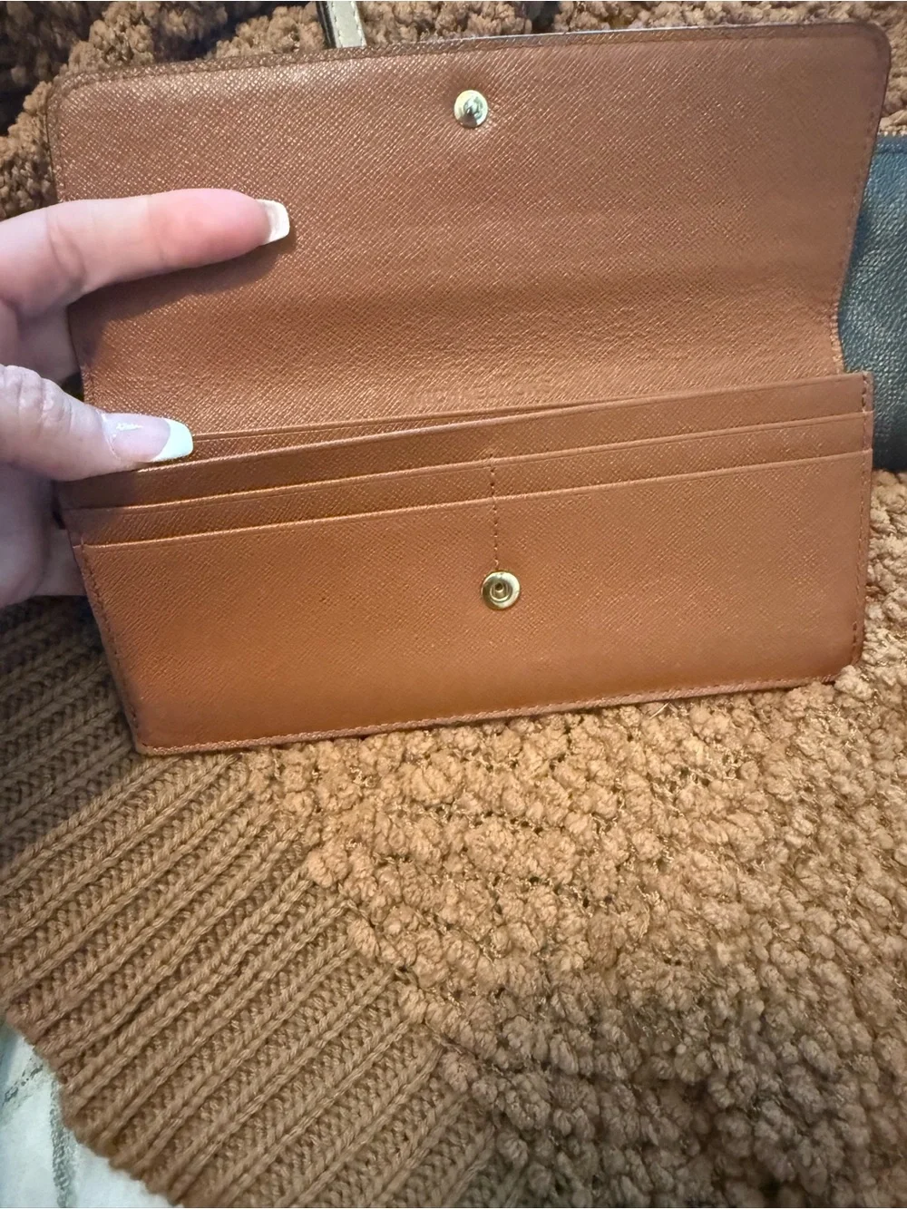 Michael Kors Black and Brown Signature Wallet & Wristlet Set
